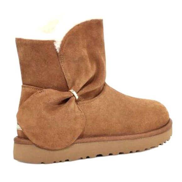 UGG MINI TWIST BOOTS CHESNUT SIZE 9 - Picture 4 of 5